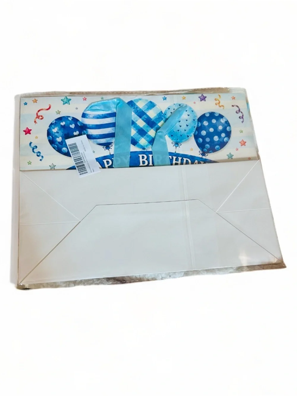 Happy Birthday Grandson Gift Bag with Blue Tissue Paper